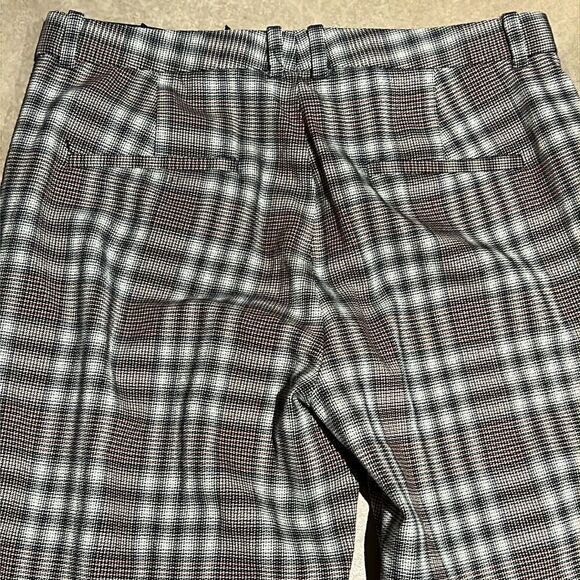 Theory Demitria 4 Multi Optical Plaid Pant Size 4 C15 - Picture 9 of 9
